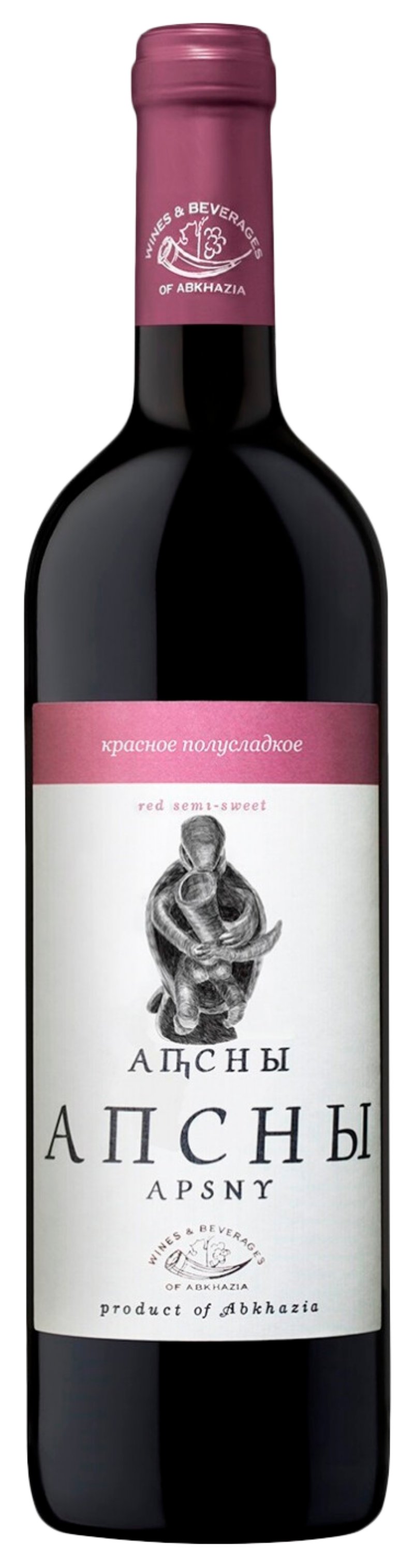 Вино АБХАЗИЯ Апсны красное п/сл 12% ст/б 0.75л
