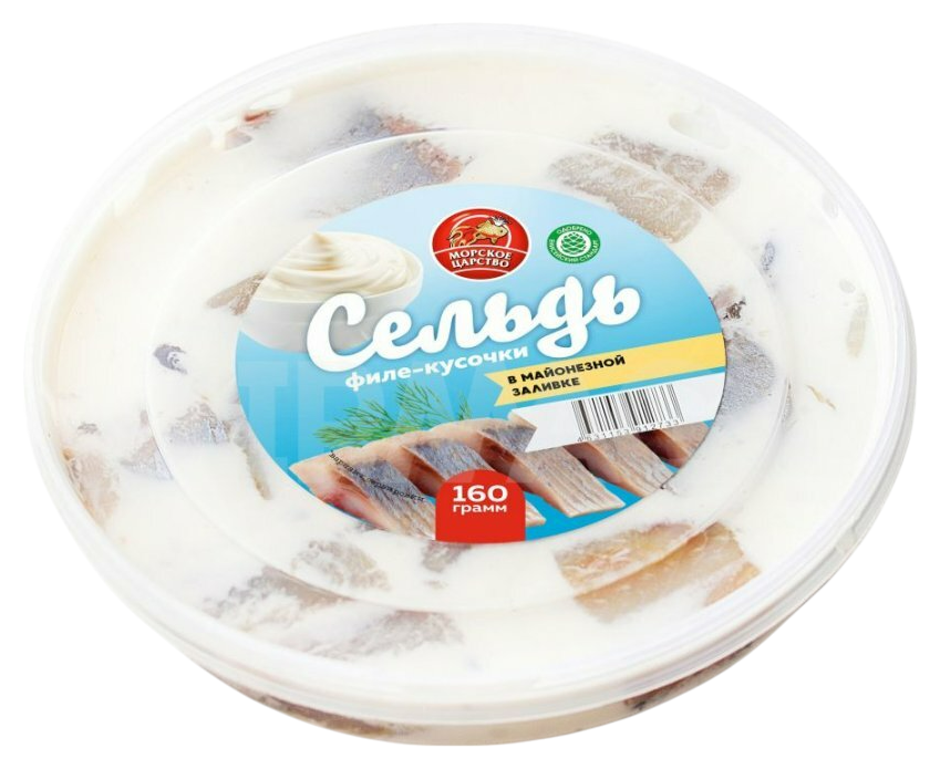 Сельдь АВАНГАРД Провансаль филе-кусочки в майонезной заливке 160г