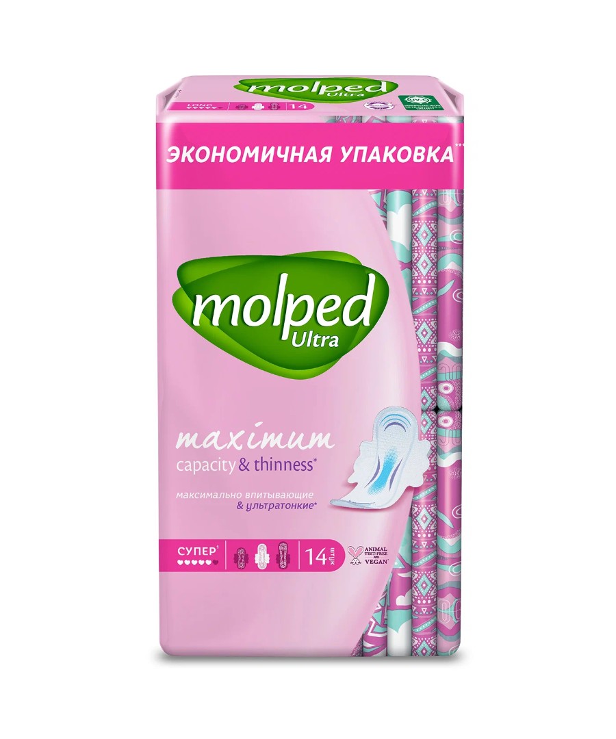 Прокладки МОЛПЕД Ультра супер 14шт