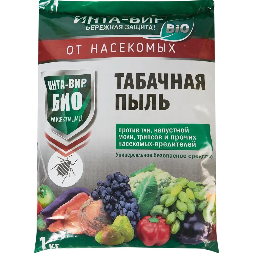 Средство для борьбы с вредителями ИНТА-ВИР Табачная пыль 1кг