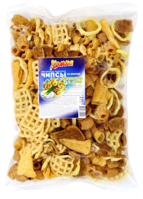Чипсы ХОМКА Луковые кольца сметана лук 170г