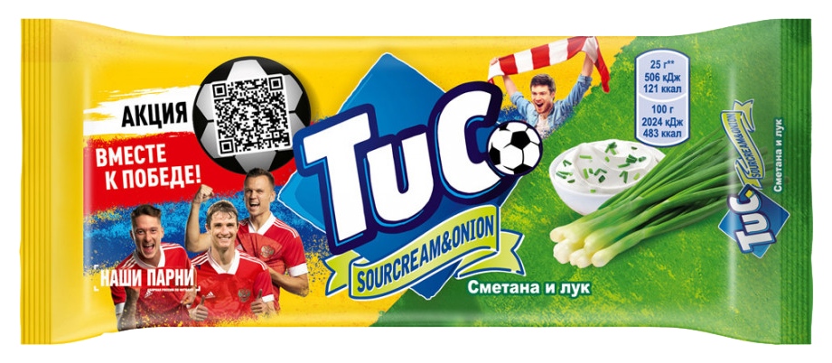 Крекер ТУК Сметана и лук 100г