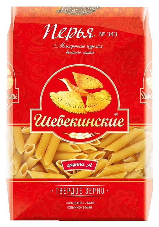 Мак.изделия ШЕБЕКИНСКИЕ Перья м/у 450г