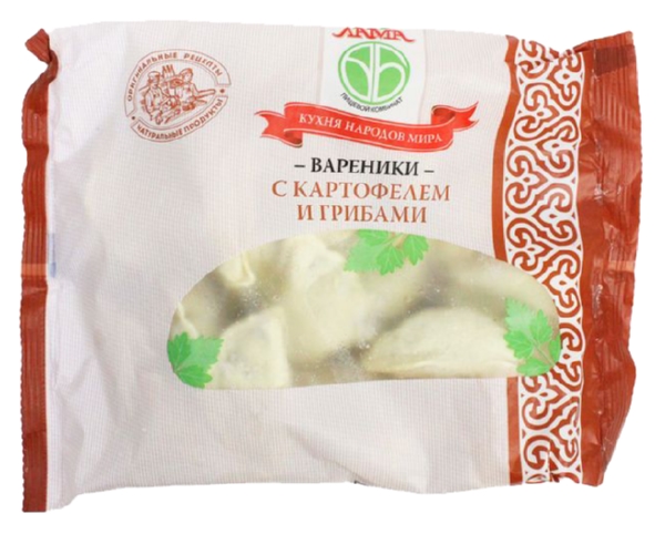 Вареники ЛАМА с картофелем и грибами 450г