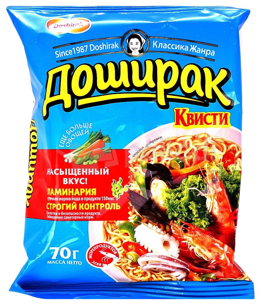 Лапша б/п КВИСТИ морепродукты м/у 70г