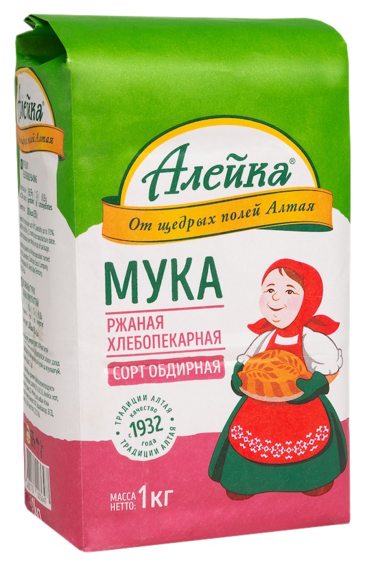 Мука АЛЕЙКА ржаная обдирная м/у 1кг