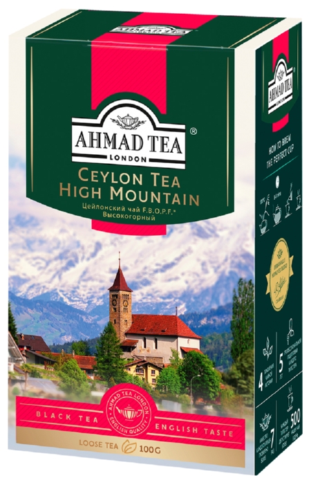 Чай АХМАД  Высокогорный ФБОПФ черный 100г