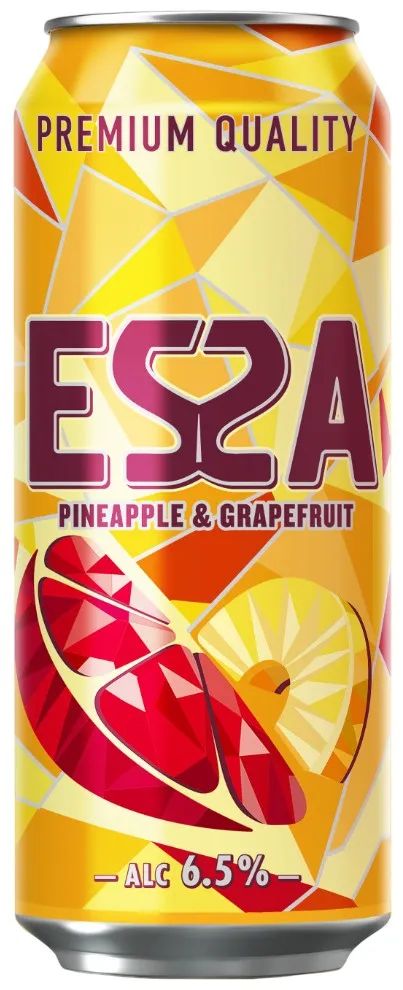 Пивной напиток ЭССА Ананас грейпфрут 6.5% ж/б 0.45л