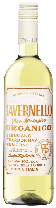 Вино ТАВЕРНЕЛЛО Треббьяно Шардоне Органико белое п/сух 10-12% ст/б 0.75л