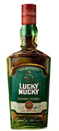 Виски ЛАКИ НАКИ купажированный 3 года 40% ст/б 0.5л