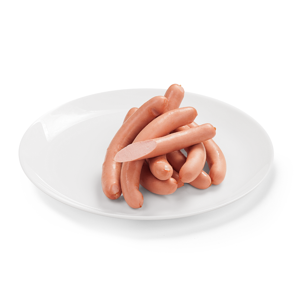 Сосиски молочные натуральная оболочка 1кг