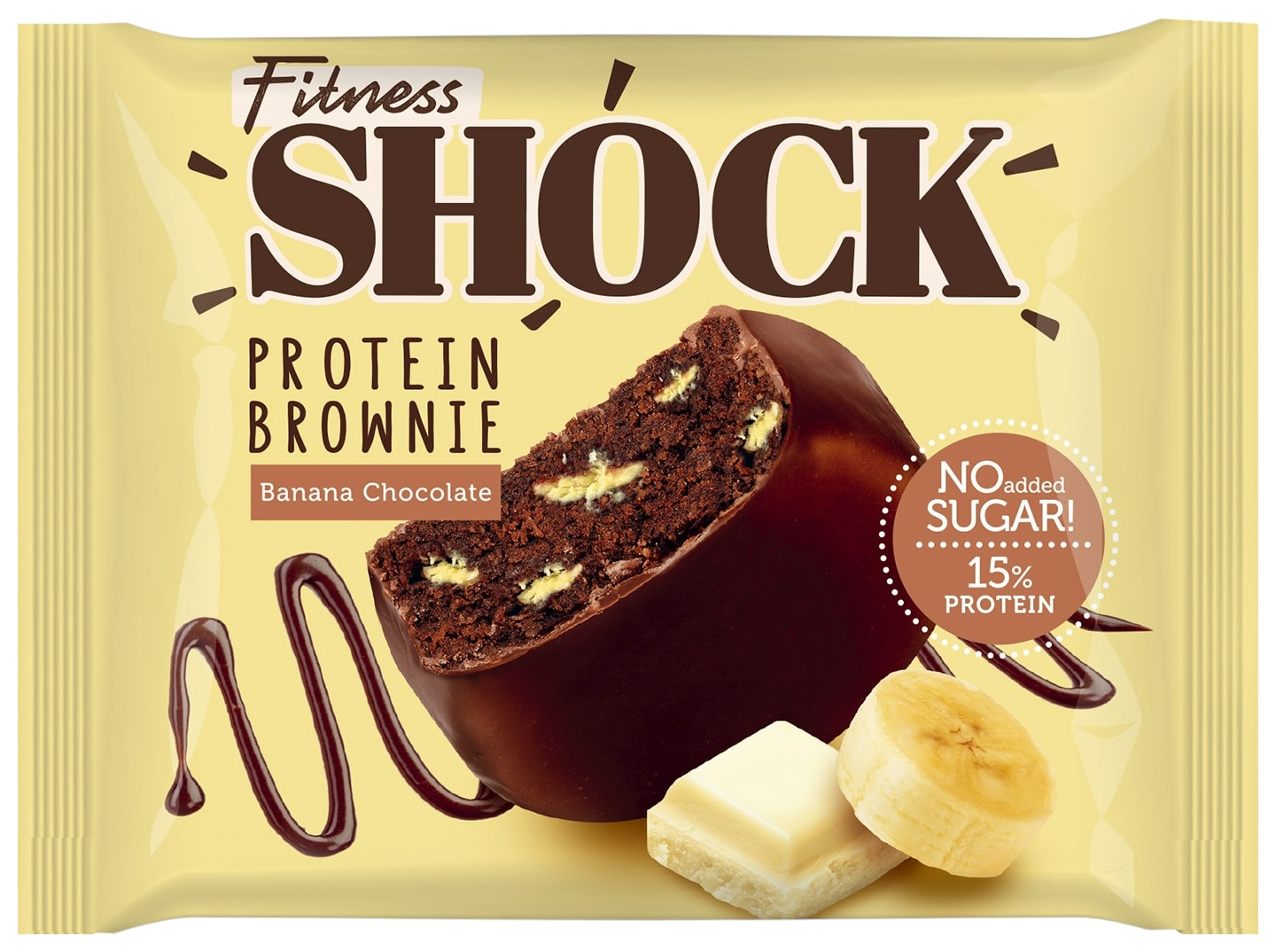 Печенье ФИТНЕС ШОК Брауни банановый 50г