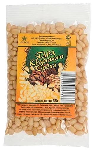 Орех кедровый НАТСИ ядро 55г