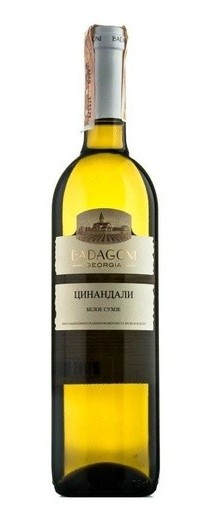Вино БАДАГОНИ Цинандали белое сух 11% ст/б 0.75л