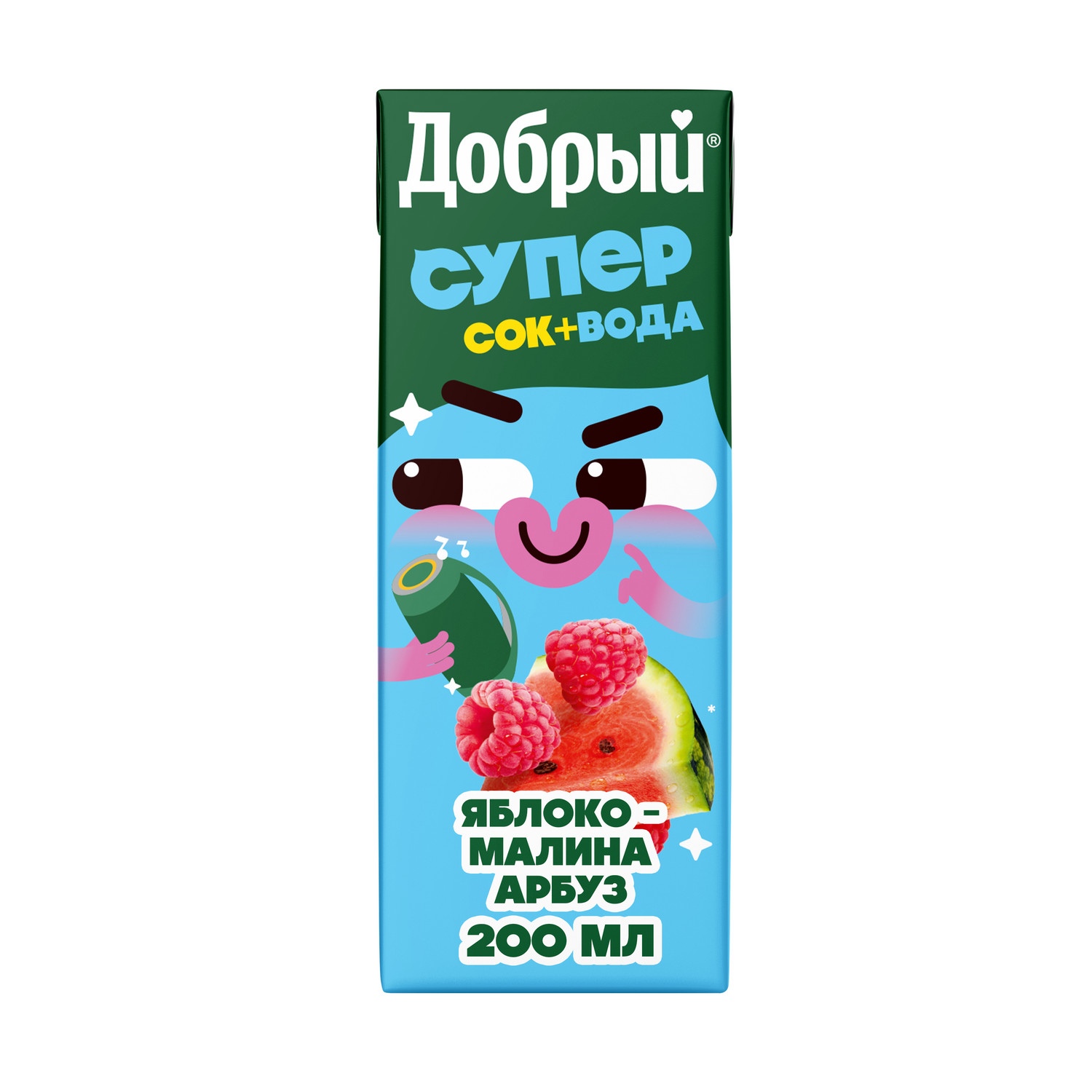 Напиток сокосодержащий ДОБРЫЙ Актив кид арбуз малина 0.2л