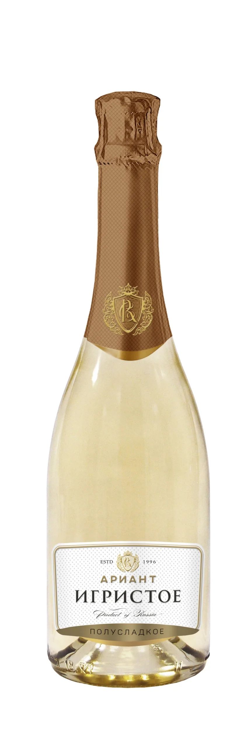 Игристое вино АРИАНТ белое п/сл 10.5-12.5% ст/б 0.75л