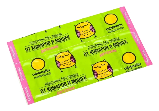 Пластины КОМАРИКОФФ Бережно детский без запаха 10шт