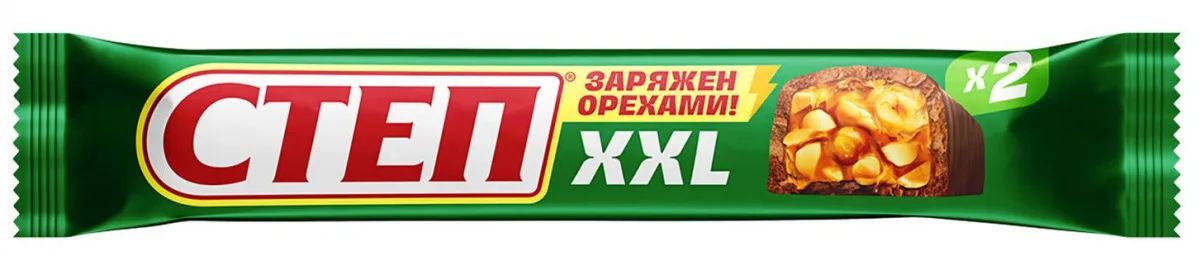 Батончик СЛАВЯНКА Степ XXL лесной орех 70г