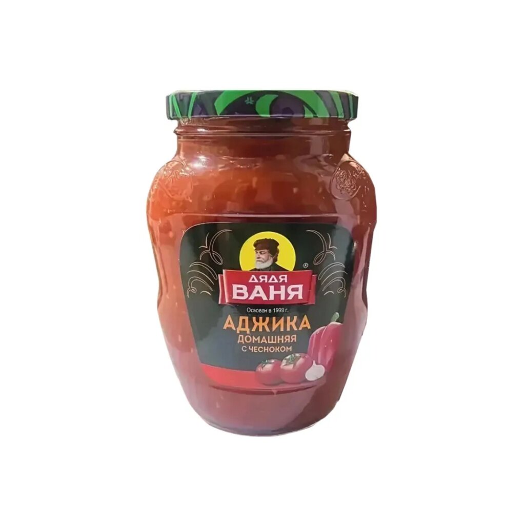 Аджика ДЯДЯ ВАНЯ Домашняя с чесноком ст/б 370г