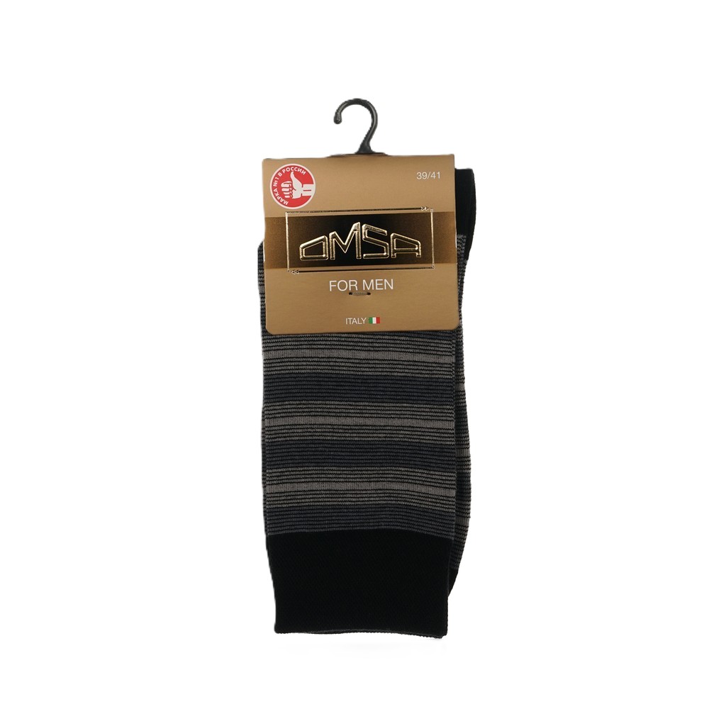 Носки мужские ОМСА Стайл черные р.39-41 арт.504