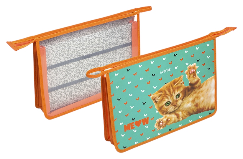 Папка для труда ДЕВЕНТЕ Котята А4 два отделения 33.7*24*8см арт.8054310