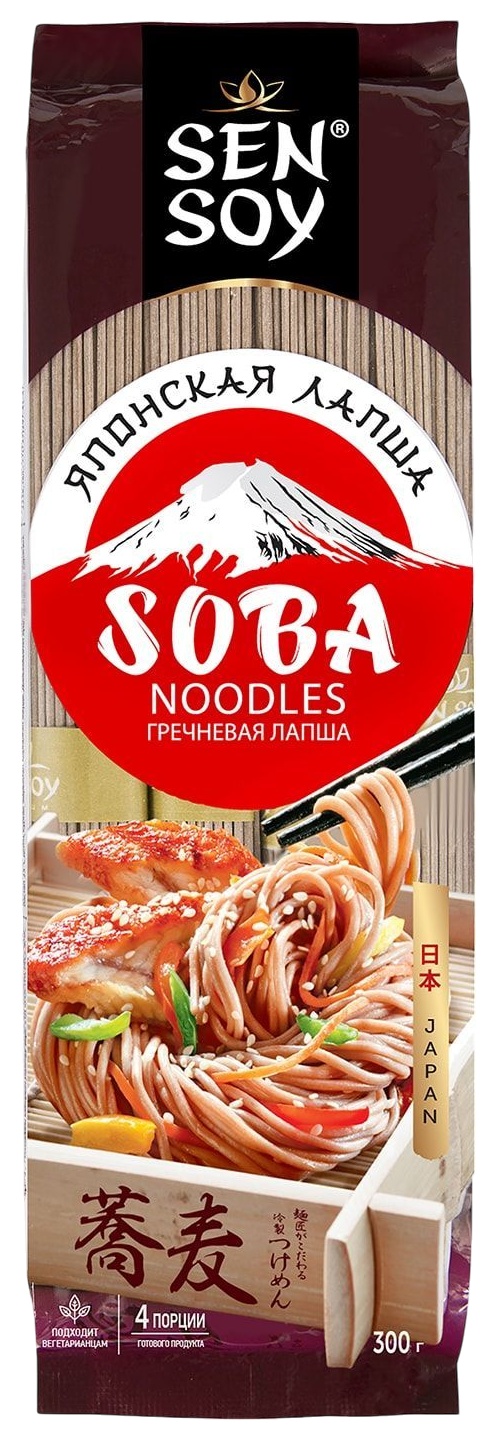 Мак.изделия СЭН СОЙ Лапша гречневая м/у 300г