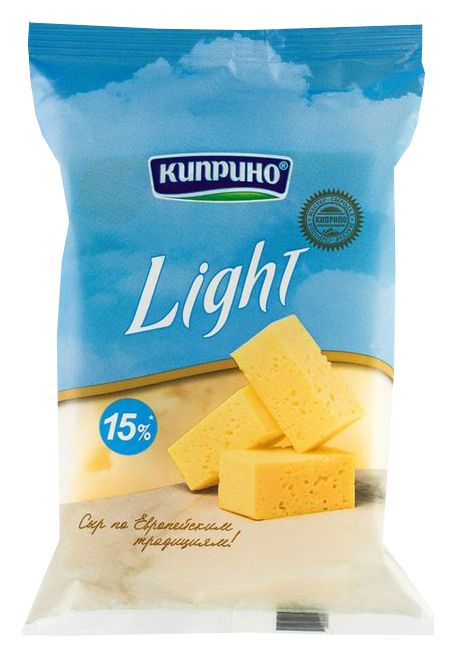 Сыр КИПРИНО Лайт бзмж 15% 200г