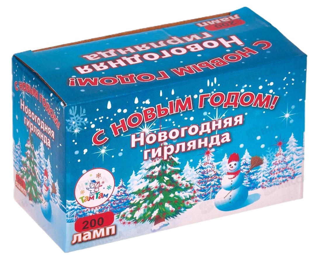 Гирлянда электрическая ТАМ-ТАМ синяя с контроллером 9м арт.SYDA-041914