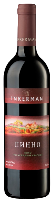 Вино ИНКЕРМАН Пинно красное п/сл 11-13% ст/б 0.7л