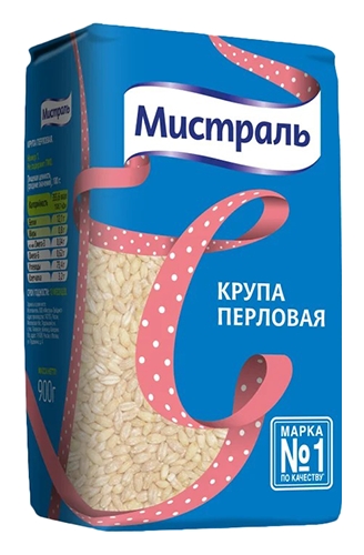 Крупа МИСТРАЛЬ перловая 900г