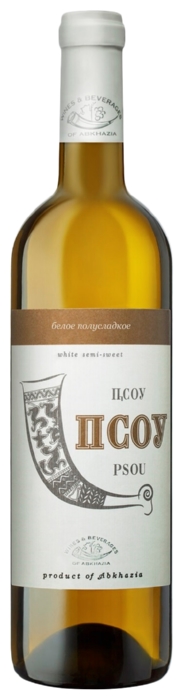 Вино АБХАЗИЯ Псоу белое п/сл 11% ст/б 0.75л