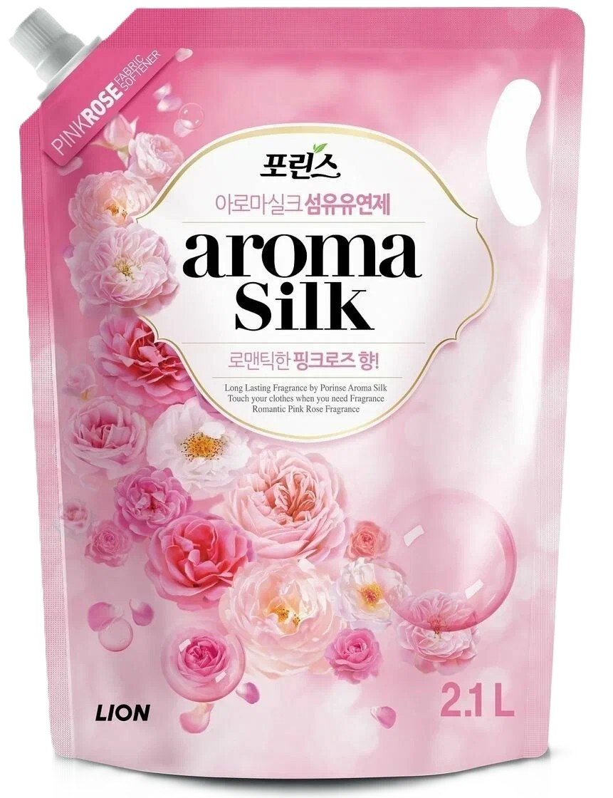 Кондиционер для белья ЛИОН Арома Силк с ароматом розы 2100мл