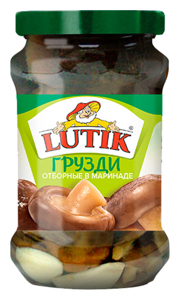Грузди ЛЮТИК отборные в маринаде ст/б 314мл