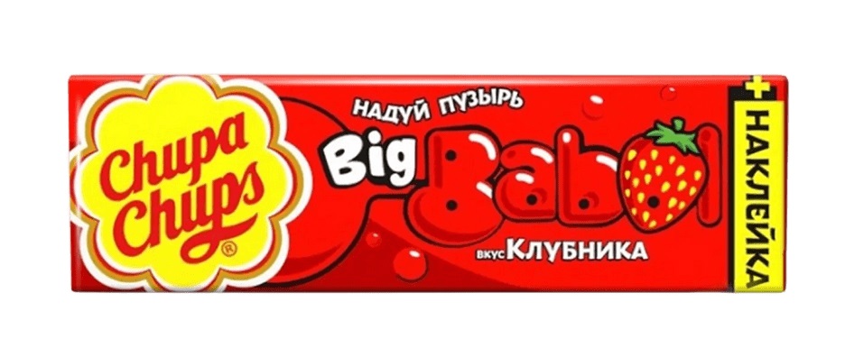 Жевательная резинка ЧУПА-ЧУПС Биг Бабл Клубника 21г