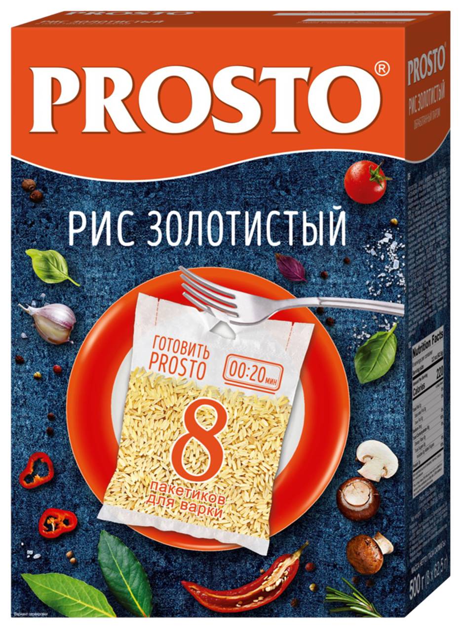 Рис ПРОСТО золотистый карт/уп 500г