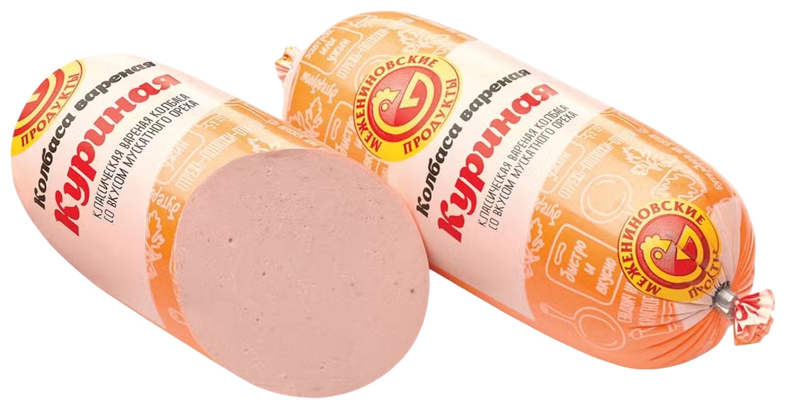 Колбаса МЕЖЕНИНОВСКАЯ ПФ куриная с/к 250г