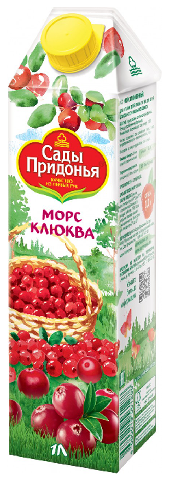 Морс САДЫ ПРИДОНЬЯ клюква 1л