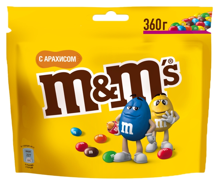 Драже М&M с арахисом 360г