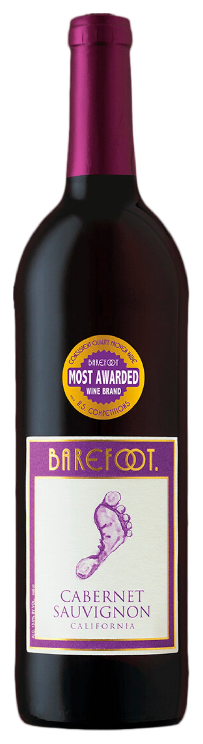 Вино БЕРФУТ Каберне Совиньон красное п/сух 13.5% ст/б 0.75л