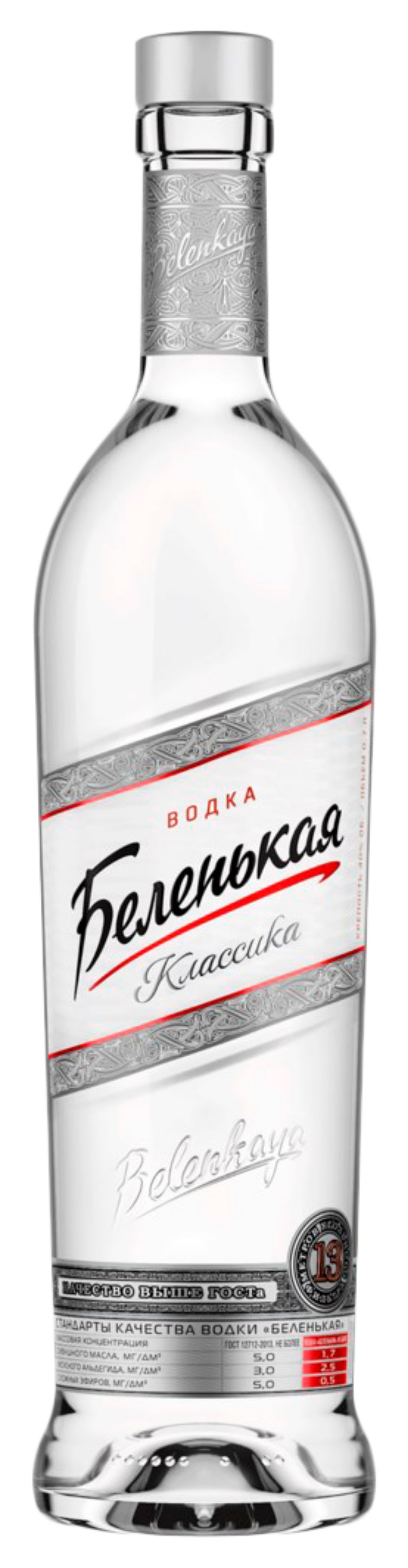 Водка БЕЛЕНЬКАЯ 40% 0.7л