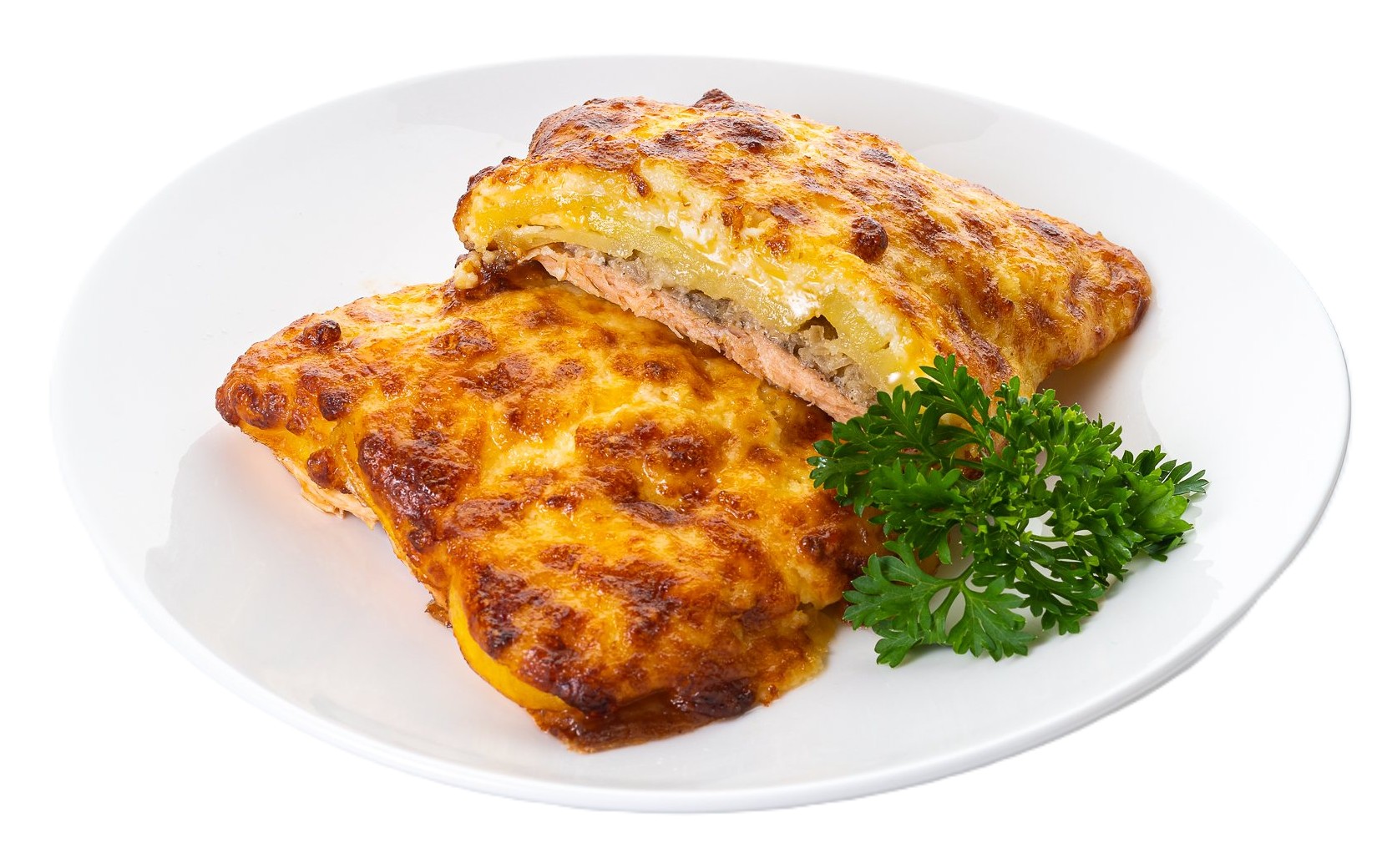 Горбуша запеченная по-купечески