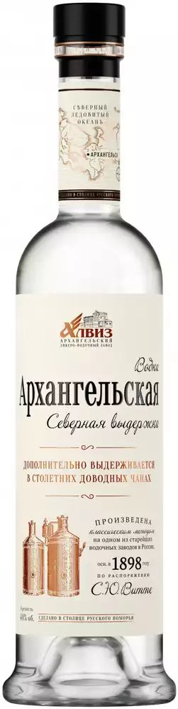 Водка АРХАНГЕЛЬСКАЯ Северная выдержка 40% ст/б 1л