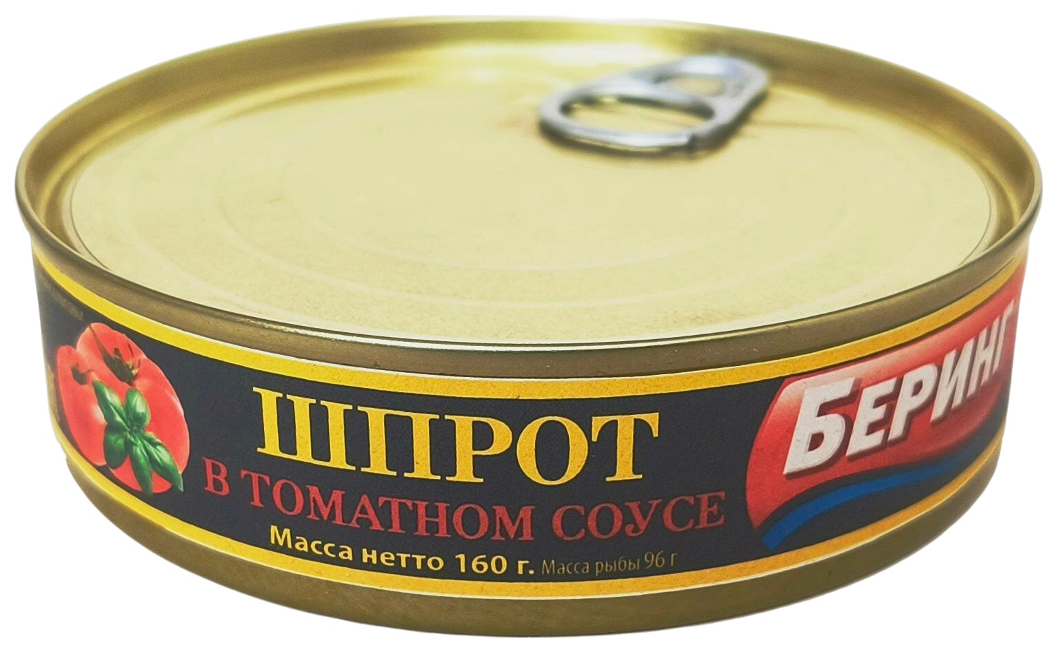 Шпрот БЕРИНГ в томатном соусе ж/б ключ 160г