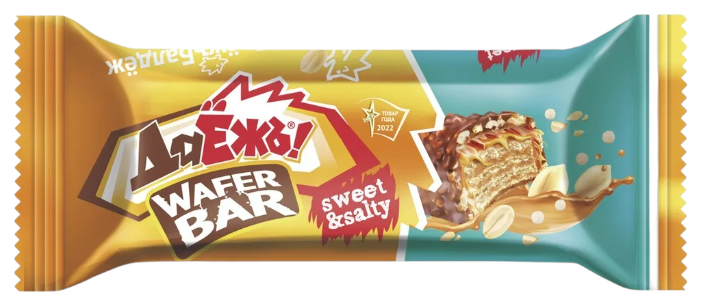 Батончик ЭССЕН ДаЁжъ карамель арахис соленые кранчи 40г