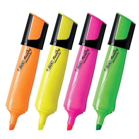 Текстовыделитель БИК Флэст Асс Неон