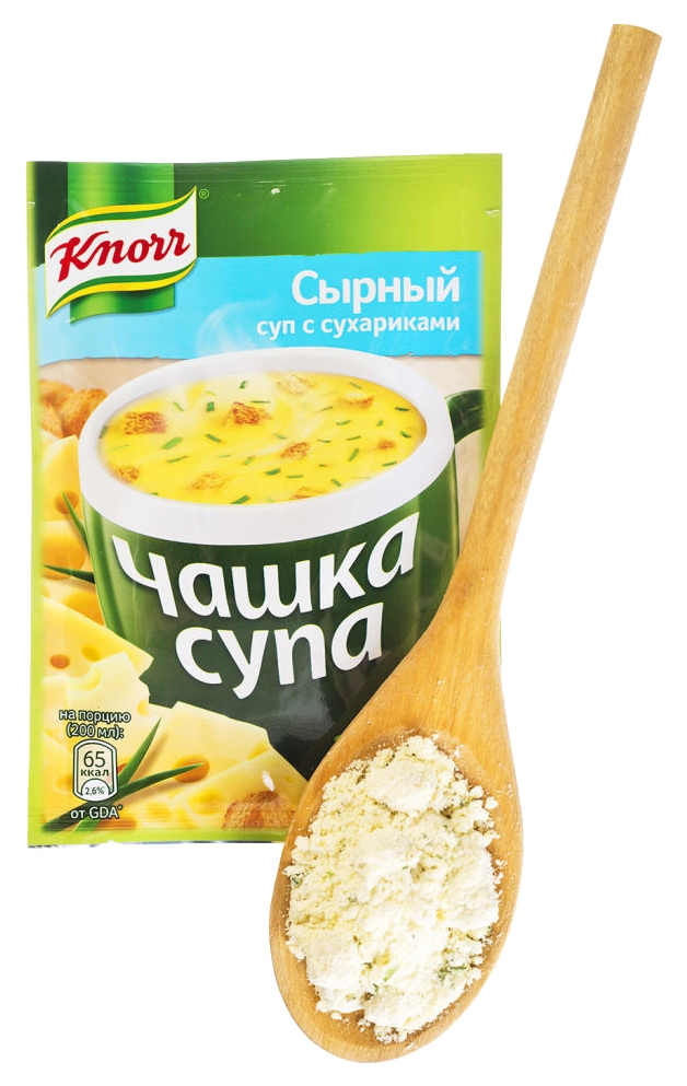 Чашка супа КНОРР сырный с сухариками м/у 15.6г