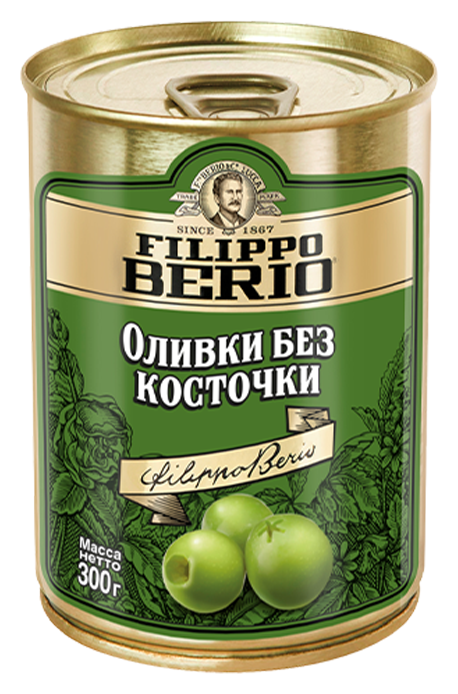 Оливки ФИЛИППО БЕРИО б/к ж/б 314мл