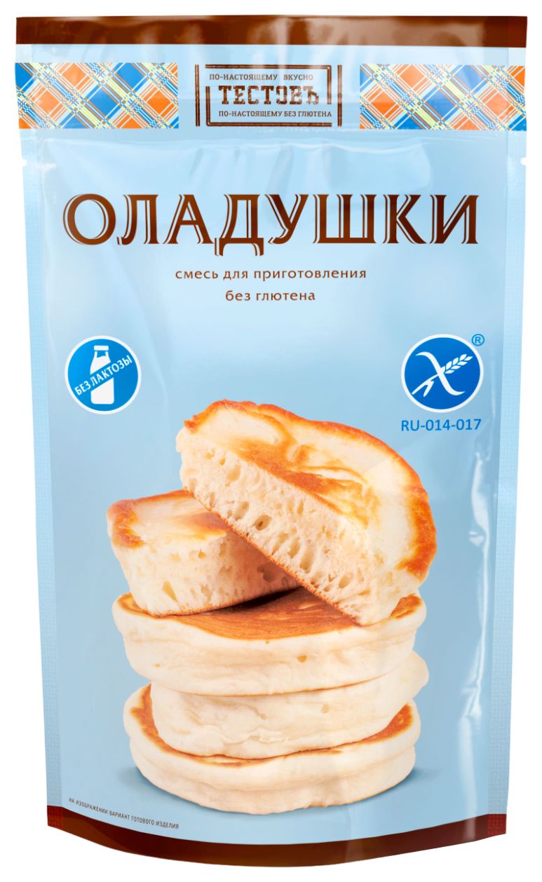 Смесь ТЕСТОВЪ Оладушки без глютена 250г