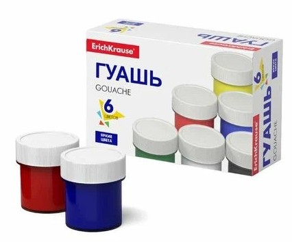 Гуашь ЭРИХ КРАУЗ 6цв арт.50543