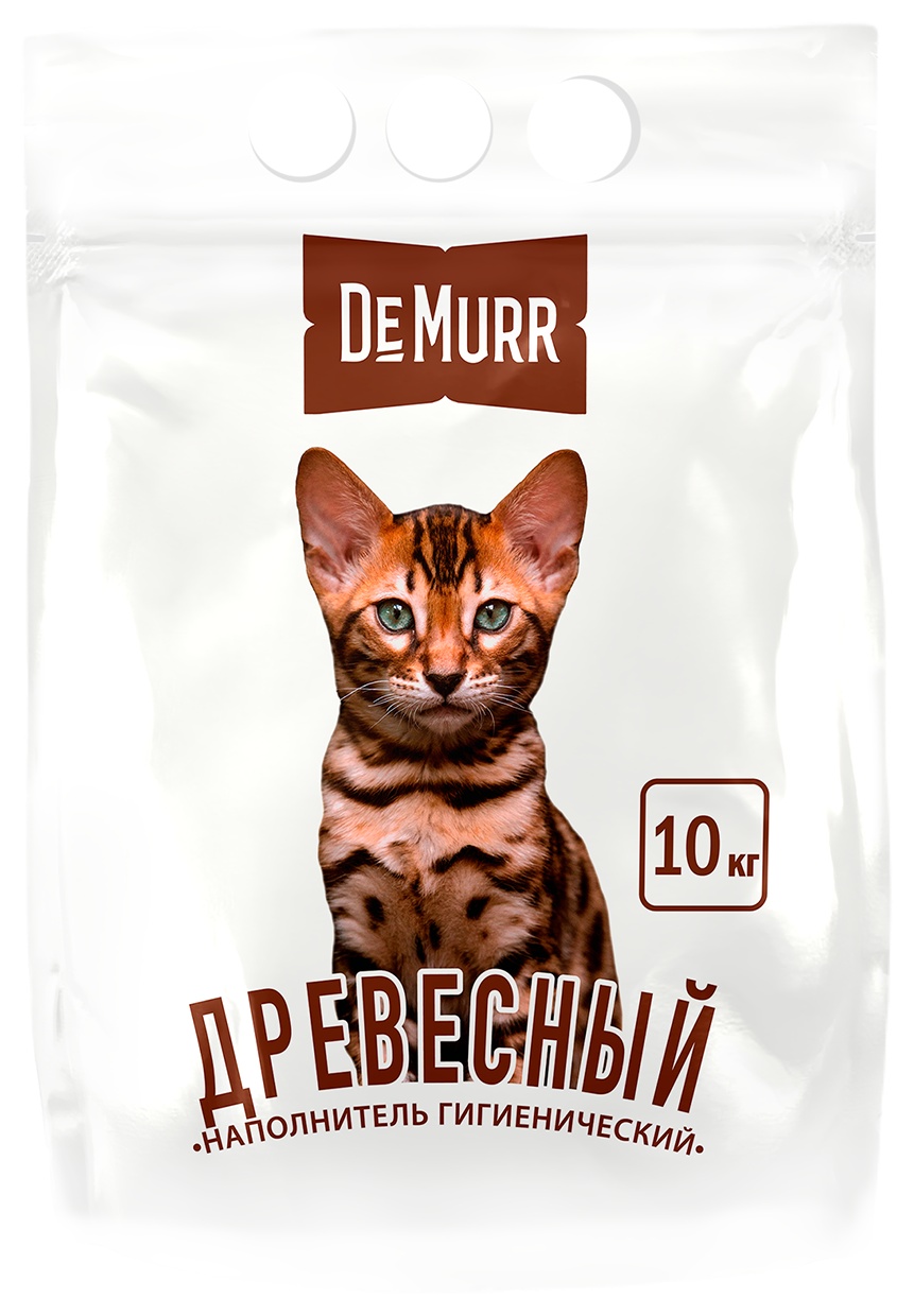 Наполнитель для туалета ДЕ МУРР древесный 10кг